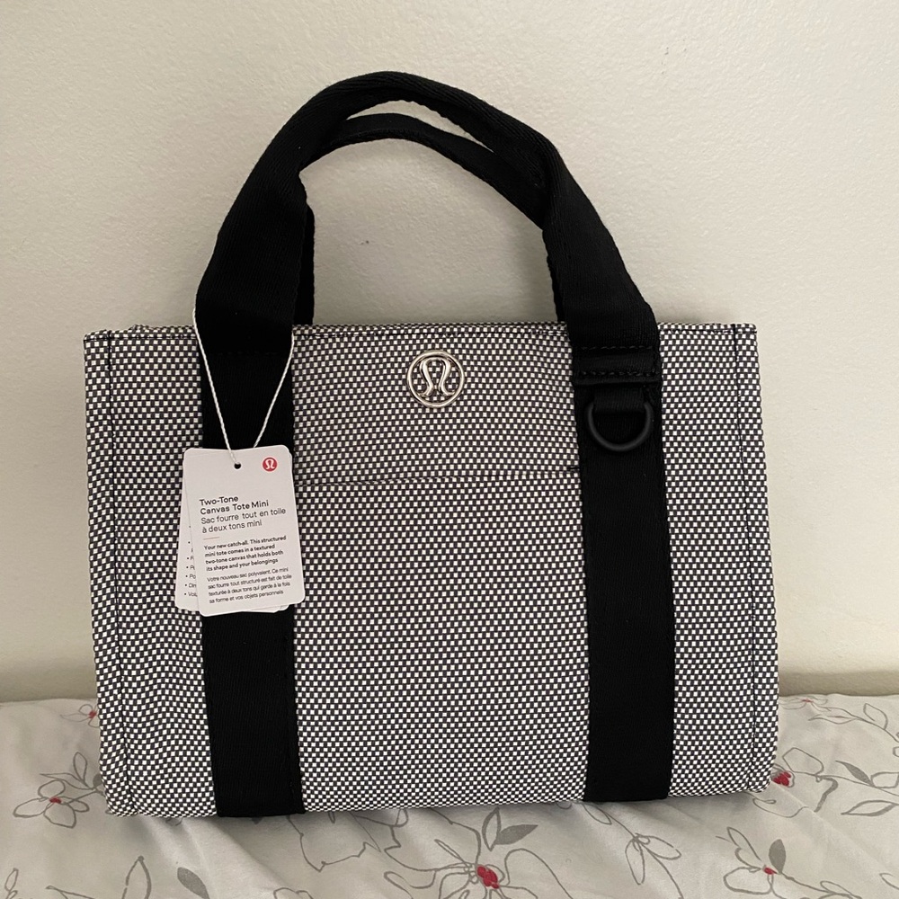 NWT Lululemon Two Tone Canvas Tote Mini